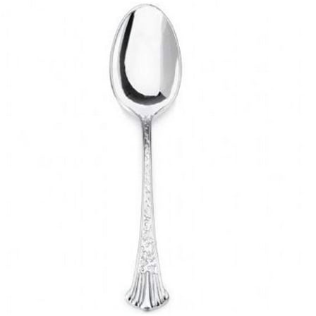 Simcha Silver Plastic Soup Spoons 20Ct