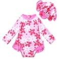 thumbnail image 3 of Girls Swimsuit Ruffle One Piece Quick-Dry Bathing Suit Cute Ruffle Swimwear for Girls Tropical Printed Girls Swimsuits Size 10-12, 3 of 6