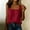Red, variant on Womens Relaxed Fit Cotton Linen Square Neck Sleeveless Tank Top Watermelon Red,Size M