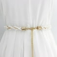 thumbnail image 2 of Chaîne de Taille Fausse Perle Perlée Ceinture de Robe Chaîne de Ventre Bijoux de Taille pour Femmes, 2 of 4