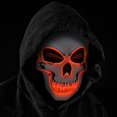 thumbnail image 1 of Máscara de Halloween con luz LED Azul con 3 Modos de Flash para Halloween, Brilla en la Oscuridad, Led Mask Red, Pequeño, 1 of 5