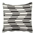 thumbnail image 1 of BSDHOME Black Geometric Abstract Dashed Line Zigzag White Minimal Chevron Creative Graphic Pillow Case Cushion Cover 16x16 inch, 1 of 1