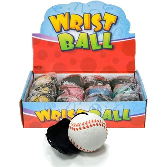 Kicko Practice Baseballs on Elastic Cord - 12 Pack - 2.25 Inch