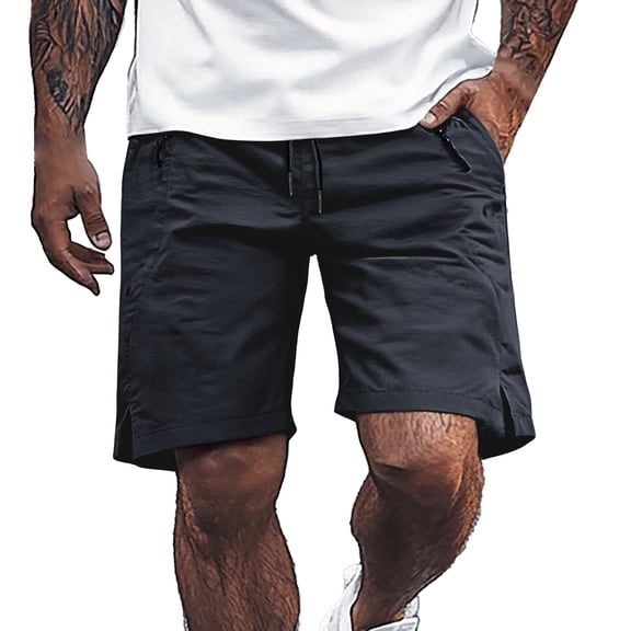 uikmnh Shorts Men Men's Summer Beach Pants Five Quarter Beach Surf Pants Men's Casual Shorts Size:XL