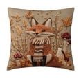 thumbnail image 2 of Euaioeiu Cute Animal Pillow Cover Llama Fox Squirrel Embroidery Style Decorative Throw Cushion Cover Soft Accent Pillow for Living Room Sofa Bedroom Decor, 2 of 6