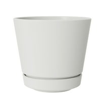 Mainstays Core 4.8 inch x 4.8 inch x 4.4 inch Round Plastic Planter in Vanilla Dream
