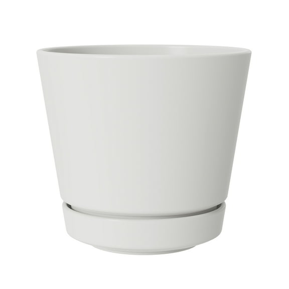 Mainstays Core 4.8 inch x 4.8 inch x 4.4 inch Round Plastic Planter in Vanilla Dream