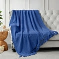 thumbnail image 2 of Home Soft Things Crystal Chenille Throw - Lapis Blue - 50" x 60", 2 of 8