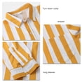 thumbnail image 4 of Camisa de rayas para hombre, Camisa de rayas para hombre, Blusa larga de rayas para hombre, Camisa de manga larga para hombre, Elegante y moderna, 4 of 5