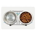 thumbnail image 1 of Champagne Pet Mat for Food and Water, Toasting Cheers Glasses Having Fun Special Occasion Night Concept, Non-Slip Rubber Mat for Dogs and Cats, 18" X 12", by Ambesonne, 1 of 2