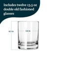 thumbnail image 2 of Libbey Heavy Base Double Old Fashioned Glasses - Elegant Whiskey Glasses Set of 12 - Dishwasher Safe Cocktail Glass for Cocktails, Juice, and More, 2 of 4