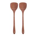 thumbnail image 2 of Ustensiles de Cuisine, 2pcs Spatule en Bois Plat Spatule en Bois Longue Poignée Spatule en Bois Optimisée pour l'Excellence, 2 of 14