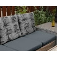 thumbnail image 6 of Vargottam Indoor/Outdoor Tufted Printed Square Seat Patio Cushion Set Of 2 Water Resistant Patio Furniture Seat Cushion 19,inches, Gray | Tree, 6 of 7