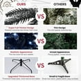 thumbnail image 5 of imerelez Artificial 4ft Artificial Holiday Christmas Tree LED-lit Christmas Tree with 666PE/PVC Mixed Branch Tips,Hinged Premium & Foldable Base for Indoor Holiday Decorating Black, 5 of 8