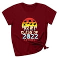 thumbnail image 1 of Regalos de graduación para él, ella, 2022, camiseta universitaria de escuela secundaria, blusa de manga corta con estampado de letras de verano Fridja hjk2402, 1 of 4