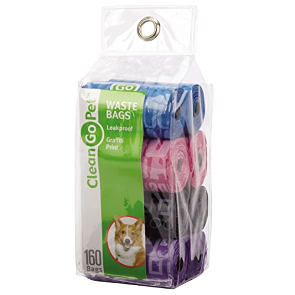 Clean Go Pet Waste Bags 8 Rolls Grafitti