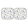 thumbnail image 7 of Daiia Purple Chicory 2PCS Car Windshield Sun Shade, Foldable Sun Shield for Car Front Window, Auto Sun Blocker Visor Protector Universal for Truck SUV Pickup-Large, 7 of 7