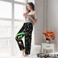 thumbnail image 4 of Uemuo Music Notes Pattern Women's Wide Leg Palazzo Lounge Pants with Pockets Light Weight Loose Comfy Casual Pajama Pants-Medium, 4 of 9