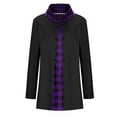 thumbnail image 4 of Fesfesfes Women's Tunic Tops Trendy Fall Casual Fake Two-Piece Decorative Color-Block Cowl Neck Blouses Ideal for Casual Outdoor Clothes(Purple#1,3XL), 4 of 4
