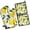 Yellow, variant on Misty Forest Landscape Kitchen Oven Mitt and Pot Holder Sets 2 Pcs for Baking, Cooking and Grilling, Heat Resistant Up To 392 °F