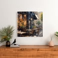 thumbnail image 2 of Street corner cafe - 24"x24" canvas - Print on demand, 2 of 5