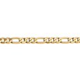 thumbnail image 3 of Auriga Fine Jewelry 14K Yellow Gold 7.5mm Figaro Chain Necklace 22inch for Women, 3 of 6