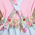 thumbnail image 6 of Kiapeise Toddler Girl Easter Outfits Ruffle Short SleeveTop Bunny Skirt, 6 of 7