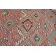 thumbnail image 5 of Aztec Kilim,Turkish Kilim, 5.5x9.6 ft, Handmade Kilim, Pink Kilim,Oushak Kilim, Nomadic Kilim, Geometric Kilim, Vintage Large Kilim, 7394, 5 of 10