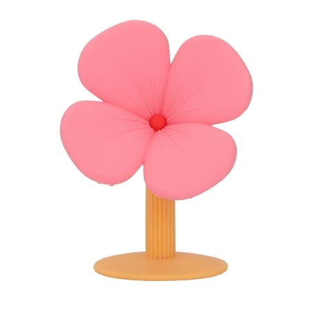 

Baby Teething Toy Ergonomically Handle Food Grade Silicone Material Unique Shape Baby For Play Cherry Pink