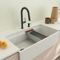 thumbnail image 5 of BOCCHI 2310 0003 Deep Stainless Steel Colander w/Wooden Sapele Handles, 5 of 7