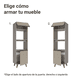 thumbnail image 4 of Mueble De Cocina Para Horno Madesa Nice 60cm con Pies Crema, 4 of 5