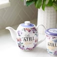 thumbnail image 3 of Christian Art Gifts 255594 Teapot for One Ceramic - Be Still Psalm 46-10, 3 of 4