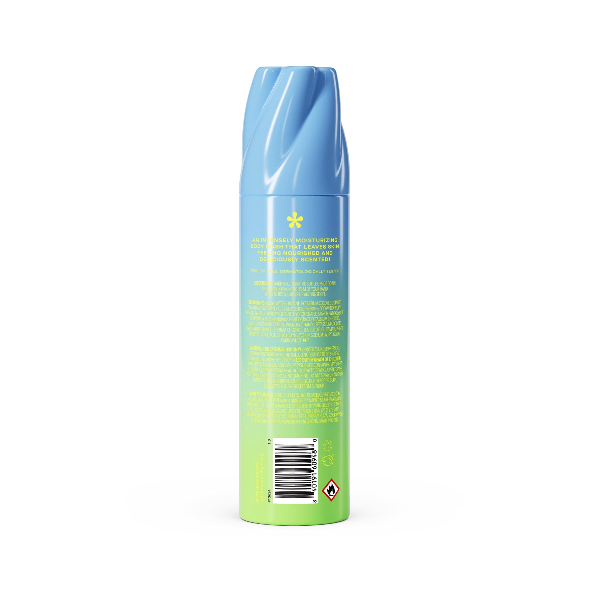 DAISE Foaming Body Wash in Coconut Whip, Ultra Hydrating for Skin