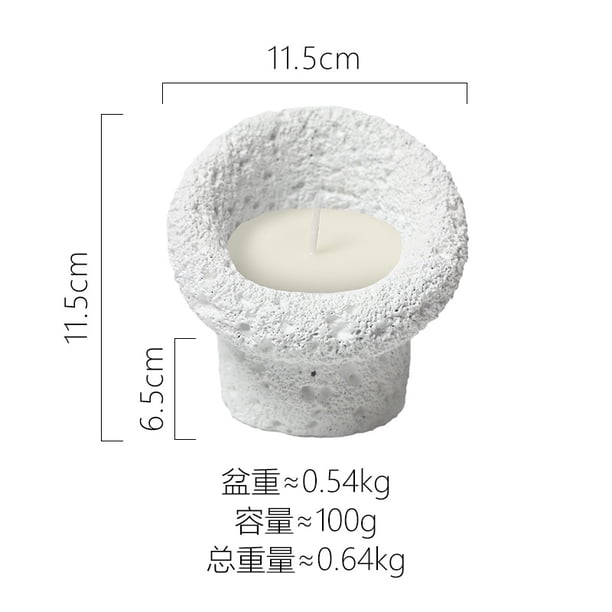 Xiao Hua 1 portavelas de cerámica blanca creativo, soporte para velas de aromaterapia, adorno decorativo romántico para el hogar y fiestas (sin velas).