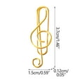 thumbnail image 5 of 11-Piece Multicolored Metal Paper Clips - Creative Cartoon-Shaped Office Supplies, Fun Musical Note Design, PET-Coated Durable Clips for Books, Notes & Snacks (3.7x1.5cm), 5 of 5
