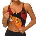 thumbnail image 3 of Uemuo Halloween Pumpkin Pattern Women's Sports Bra - High Impact Support, Breathable, and Comfortable Athletic Bra for Running, Yoga, and Workouts, 3 of 9