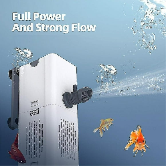 4 In 1 Wave Maker Filtration Aquarium Filter Air Pump Silent Fish Tank Submersible Air Oxygen Increa