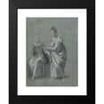 thumbnail image 2 of Pierre-Paul Prud'hon 19x24 Black Modern Framed Museum Art Print Titled - Two Women (1800s), 2 of 5