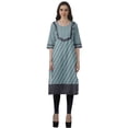thumbnail image 2 of Moomaya Kurti Droite de Designer pour Femmes Tunique Indienne Imprimée Haut Long Kurta, 2 of 6