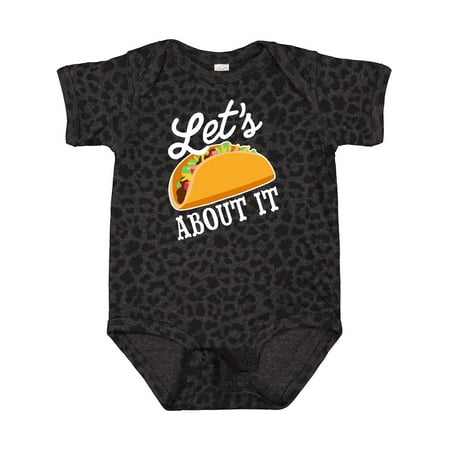 

Inktastic Lets Taco About It with Taco Illustration Gift Baby Boy or Baby Girl Bodysuit