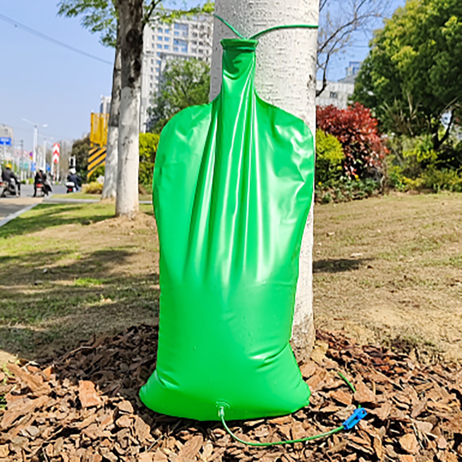 Tree Watering System - 4 Gallon Slow Release Water Bags with Adjustable Flow | Automatic Irrigation Kit for Newly & Mature Trees | Prevents Overwatering