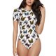 thumbnail image 1 of Balery Bulldog Sunglasses Face Body de cuello redondo de manga corta para mujer Tops de manga corta Tops básicos-XX-Large, 1 of 6