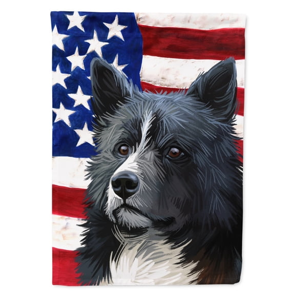 Carolines Treasures CK6586GF Karelian Bear Dog American Garden Size Outdoor-Flags, Multicolor