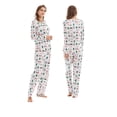 thumbnail image 3 of Conjunto de pijamas a juego para toda la familia de Navidad 2022, conjunto de pijamas para padre, madre, niño, bebé, Papá Noel, pingüino, árbol de Navidad, top y pantalones, pijamas familiares, 3 of 4