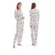 thumbnail image 3 of Conjunto de pijamas a juego para toda la familia de Navidad 2022, conjunto de pijamas para padre, madre, niño, bebé, Papá Noel, pingüino, árbol de Navidad, top y pantalones, pijamas familiares, 3 of 4