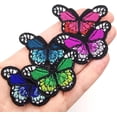 thumbnail image 3 of 24pcs Butterfly Iron-On Patches,Butterfly Embroidery Applique,DIY Animal Embroidery Pattern,Girls Dress Jeans Jacket Backpack, 3 of 4