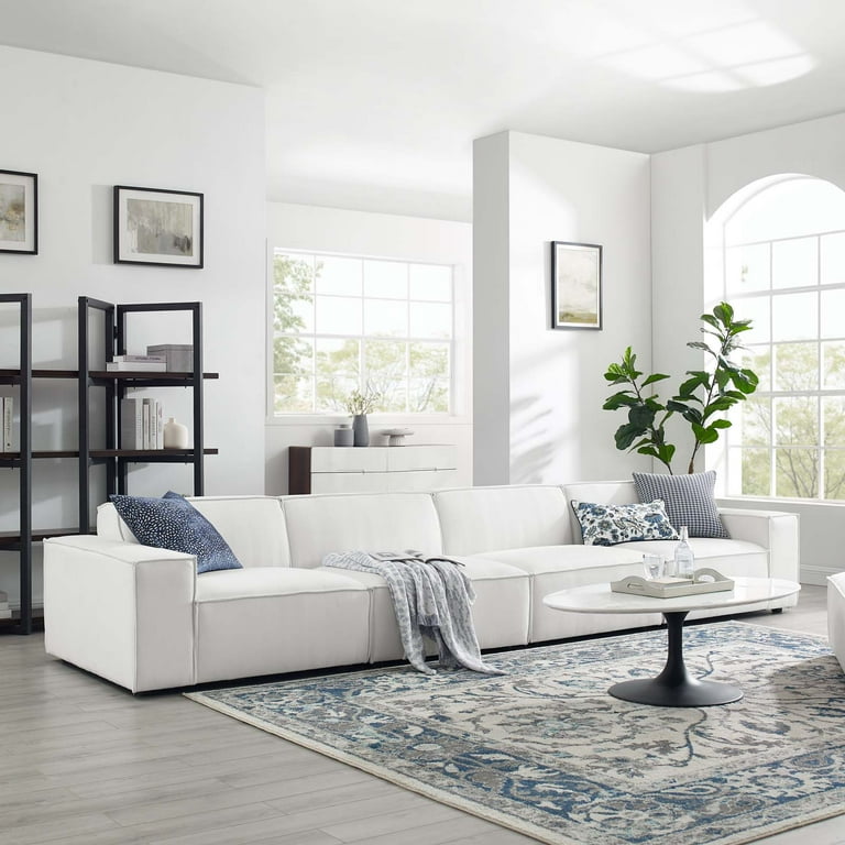 White modular lounge sales