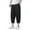 Black, variant on Vedolay Sweatpants for Men Fit Straight-Legs Drawstring Loose Pants Sky Blue,3XL