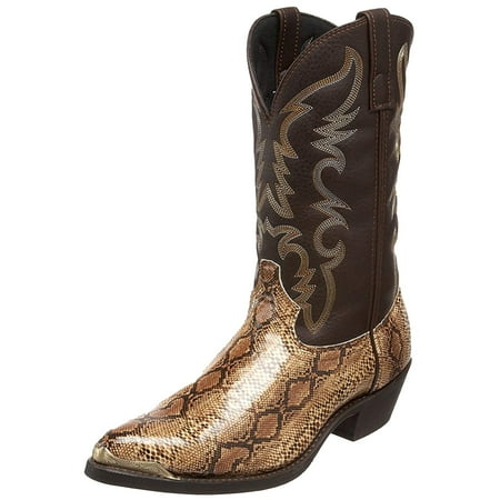 

Homchy Shoes Men And Women Same Style Pointed Toe Low-heel Stitching Square Heel Embroidered Mid-pipe Boots