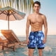thumbnail image 1 of Traje De Baño Bañador de hombre de doble capa de cintura de secado rápido con cordones y pantalones cortos de baño divididos (4XL), 1 of 9